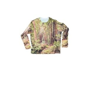 Get a Life Woodland Landscape Long Sleeve Shirt 3XL